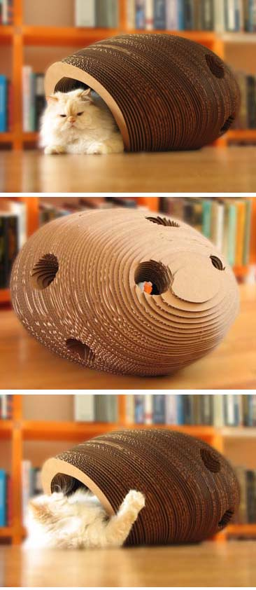 Illustration for article titled Cat Cocoon: Another Crazy-Expensive Toy for Your Cat to Ignore